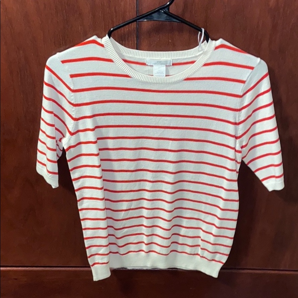 Striped light sweater